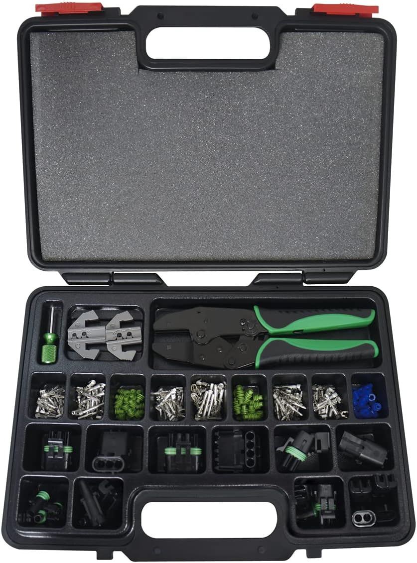Astro Pneumatic Tool 9478 220-Piece Weather Pack Interchangeable Ratcheting Crimping Tool & Accessory Set - Image 1