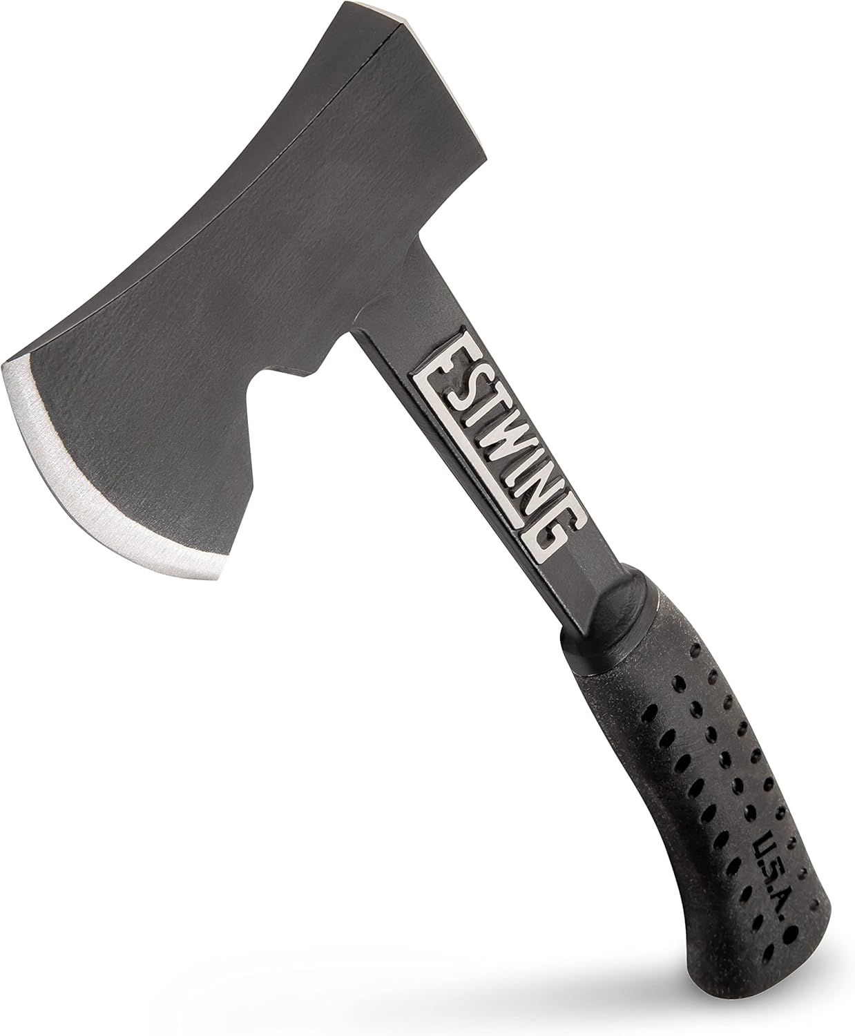 ESTWING Camper's Axe - 14" Hatchet with Forged Steel Construction & Shock Reduction Grip - EB-25A - Image 1