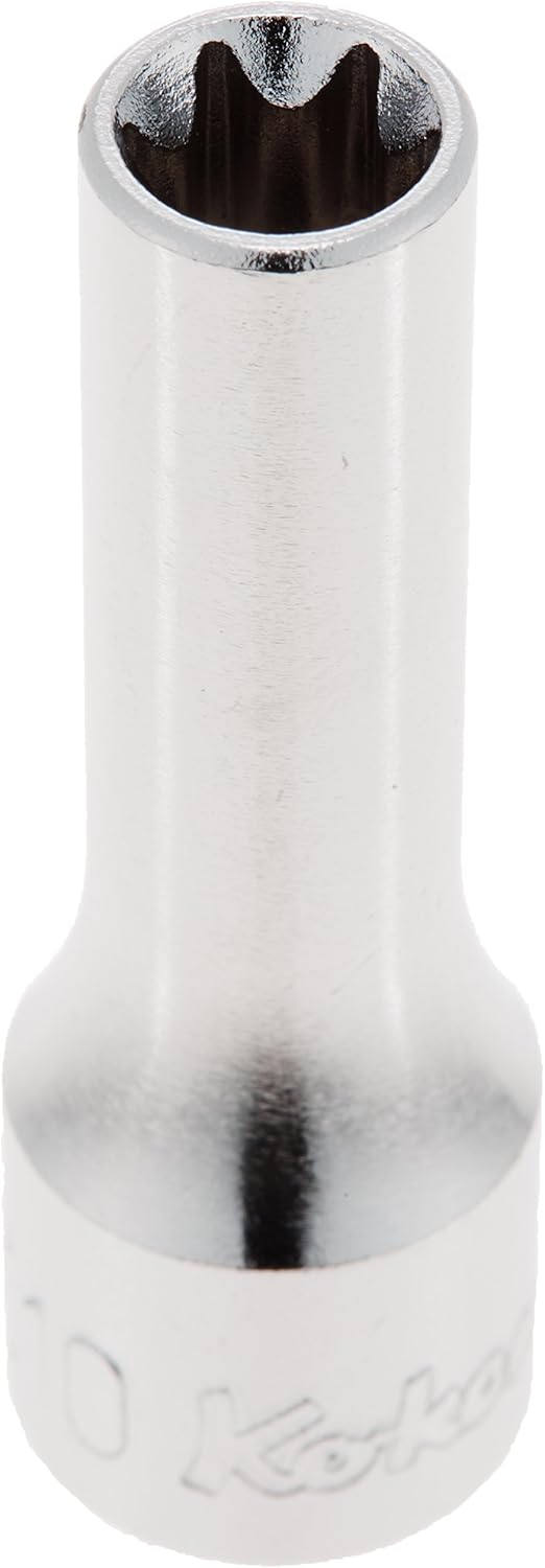 Ko-ken 3325-E10 3/8 Sq. Dr. Deep TORX E10 Socket - Length 55mm - Image 1