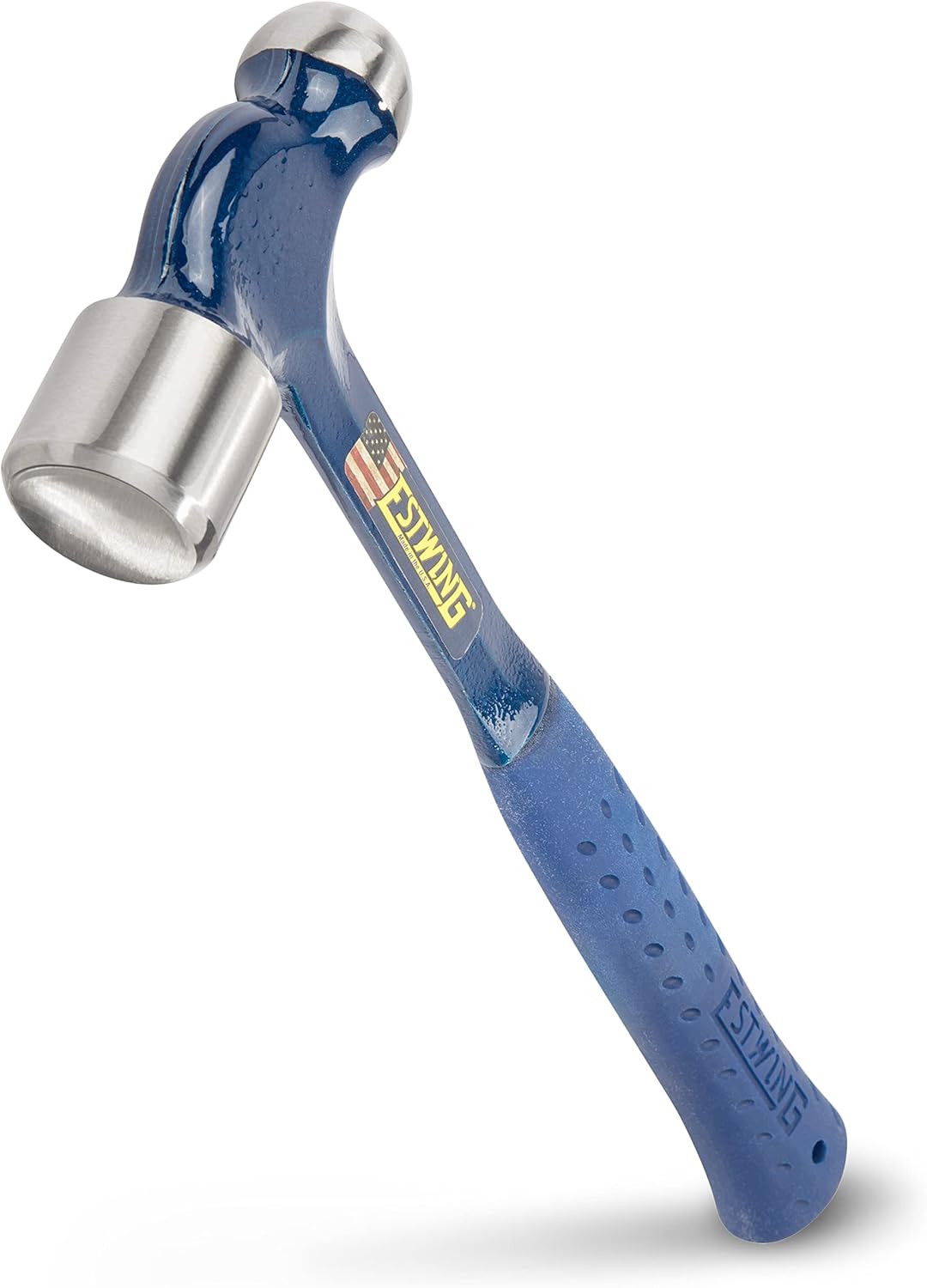 Estwing E3-32BP Ball Pein Hammer, Straight Nylon Vinyl Handle, 14 1/2 ", Steel 32 oz. Head, Blue, (Model: 268-E3-32BP) - Image 1