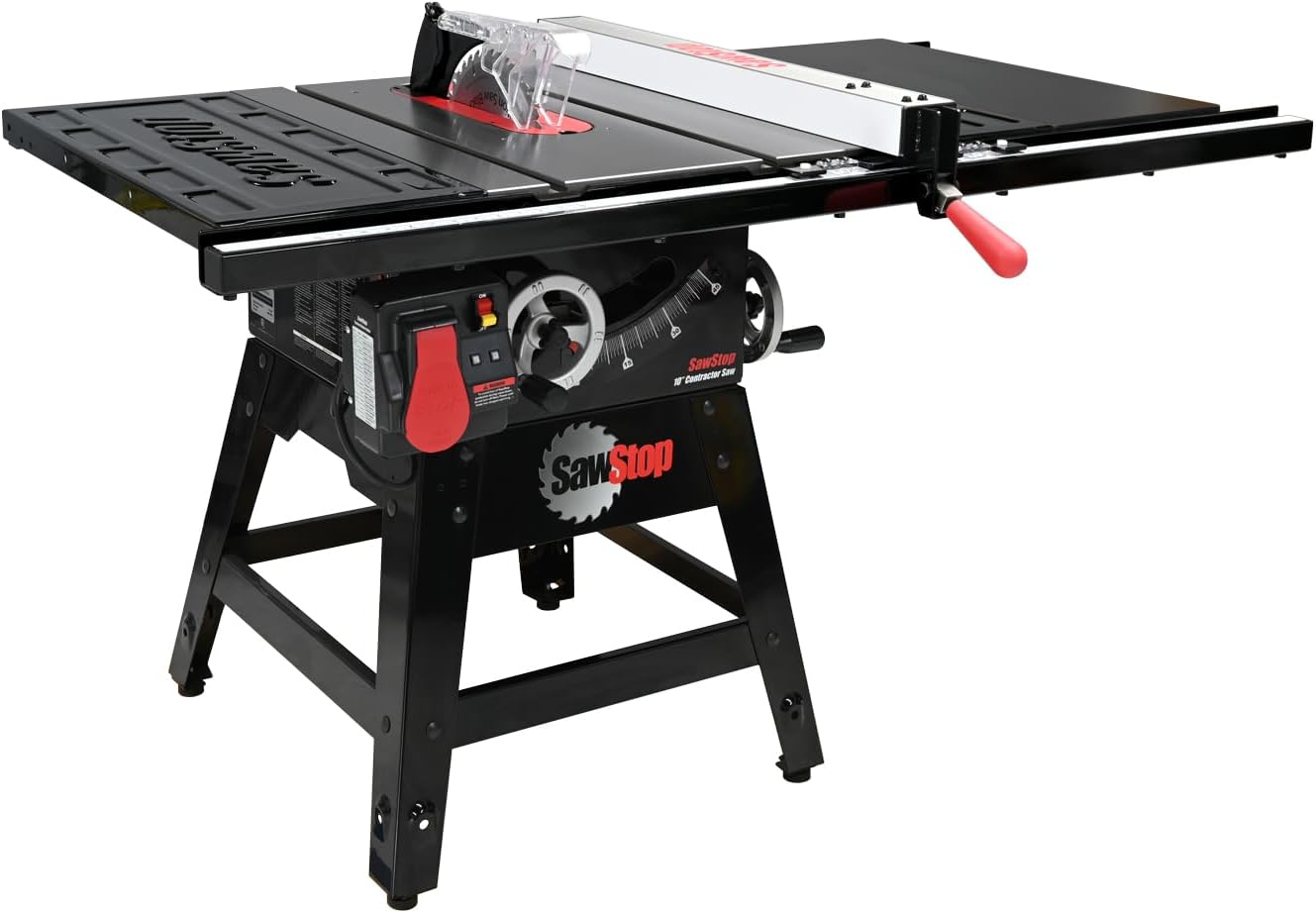 SAWSTOP 1.75HP Contractor Saw with 30” Premium Fence Assembly (CNS175-PFA30) - Image 1