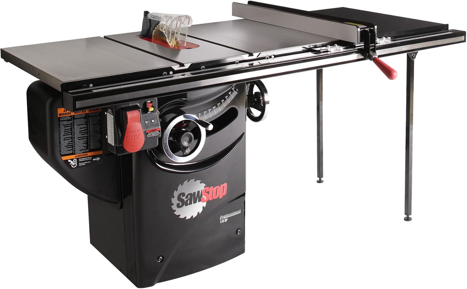 SAWSTOP 10-Inch Professional Cabinet Saw, 1.75-HP, 36-Inch Professional TGlide Fence System (PCS175-TGP236) - Image 1