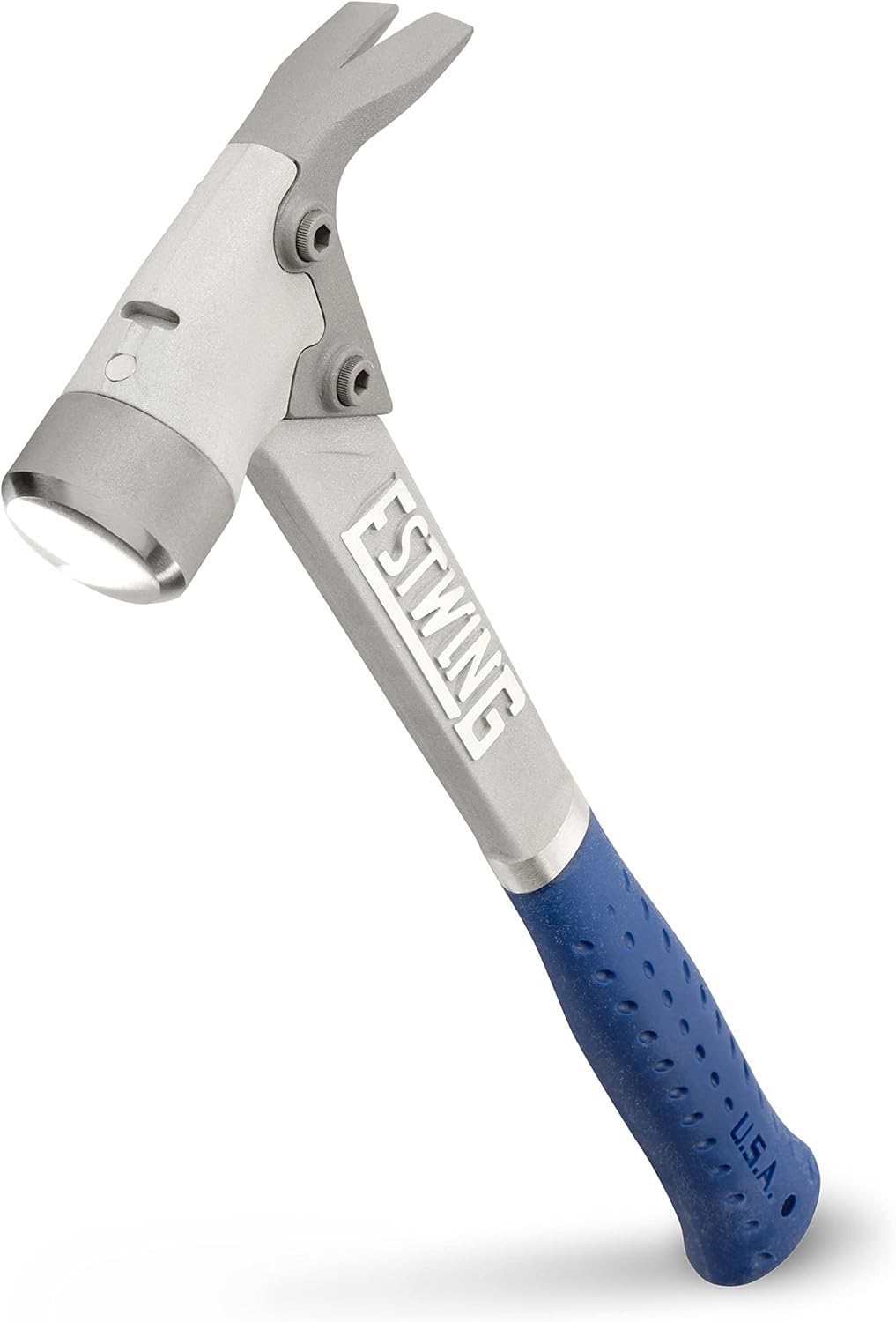 ESTWING AL-PRO Aluminum Framing Hammer - 14 oz Straight Rip Claw with Smooth Face & Shock Reduction Grip - ALBL , Blue - Image 1