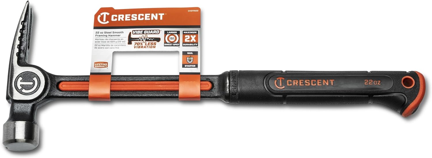 Tools Crescent - Crescent Hammer Steel Frame Smooth 22 Oz (CHSFRS22-06) - Image 1