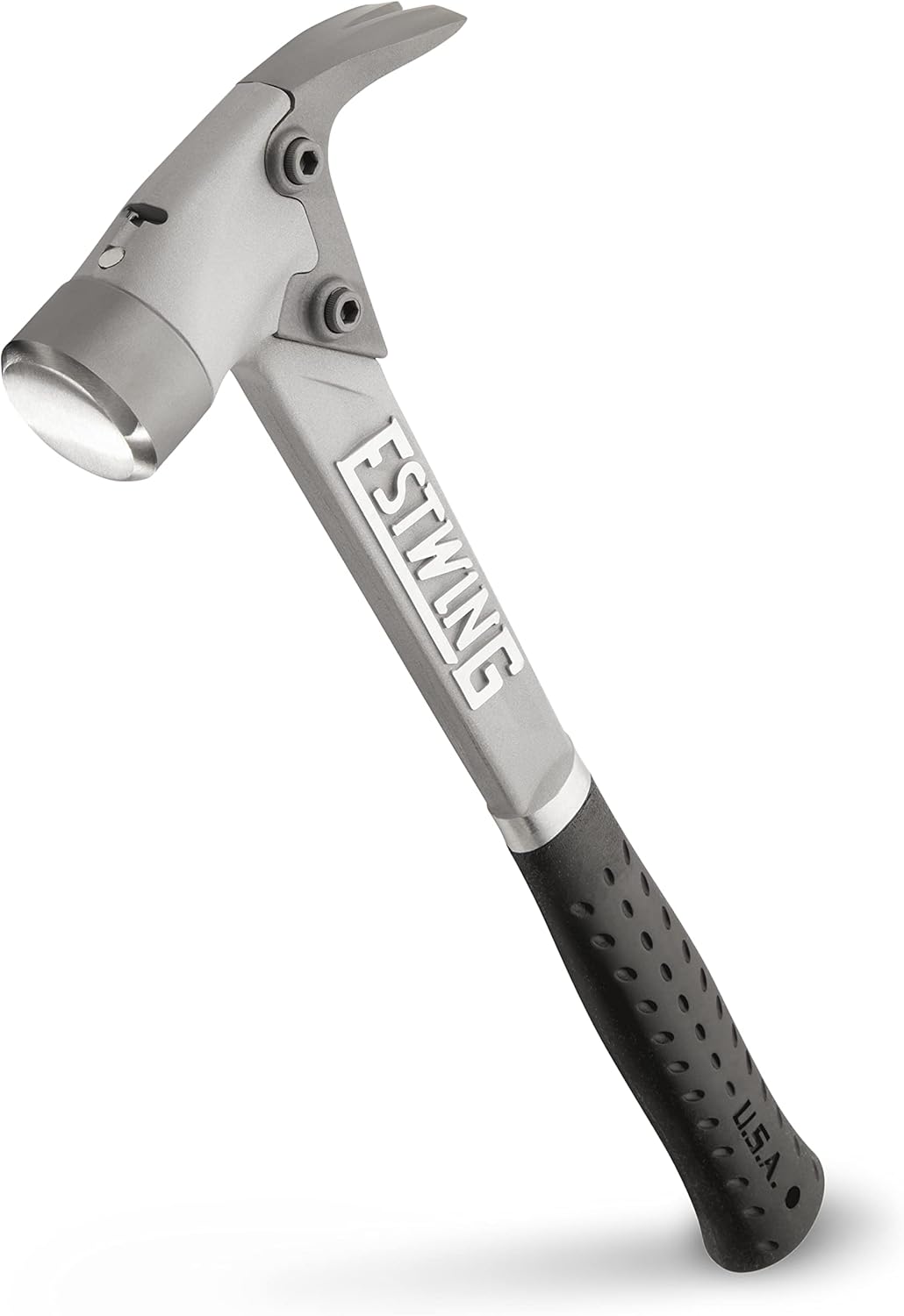 ESTWING AL-PRO Aluminum Framing Hammer - 14 oz Straight Rip Claw with Smooth Face & Shock Reduction Grip - ALBK , Black - Image 1