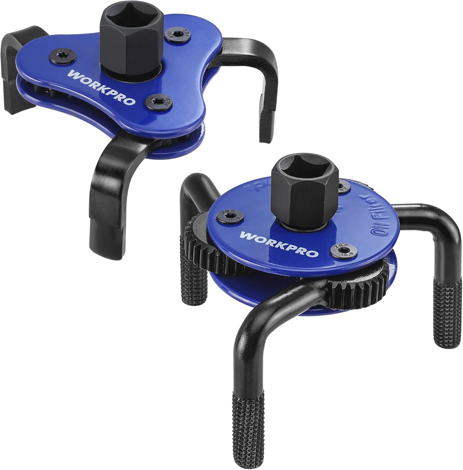 WORKPRO Universal Oil Filter Wrench & Removal Tool, Adjustable Oil Filter Change Set, Ideal for Engine, Conduit, & Fittings - Image 1
