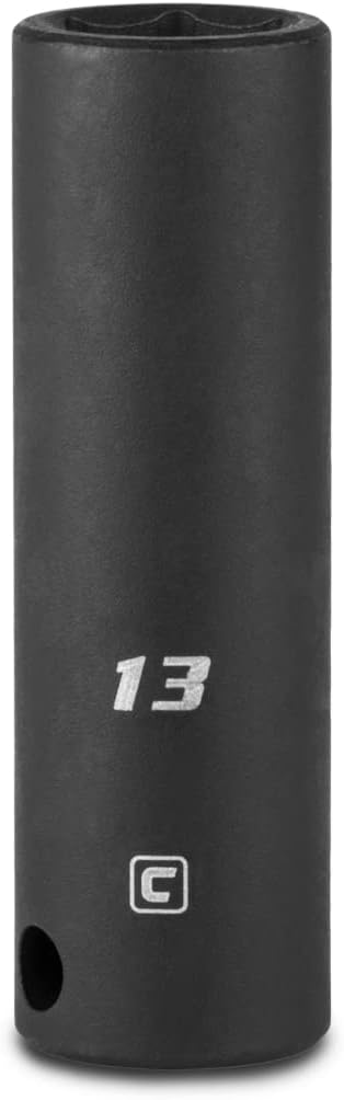 Capri Tools 13 mm Deep Impact Socket, 3/8-Inch Drive, 6-Point, Metric - Image 1