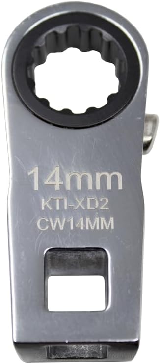 K Tool International Ratcheting Crowfoot Wrench 14mm 3/8 Inch Drive - Image 1