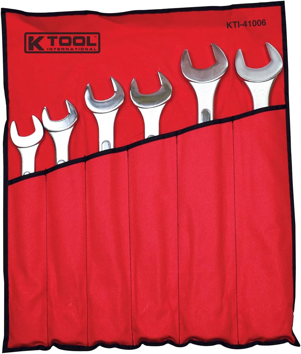 K Tool International WRENCH SET COMBINATION JUMBO 6 PC - Image 1
