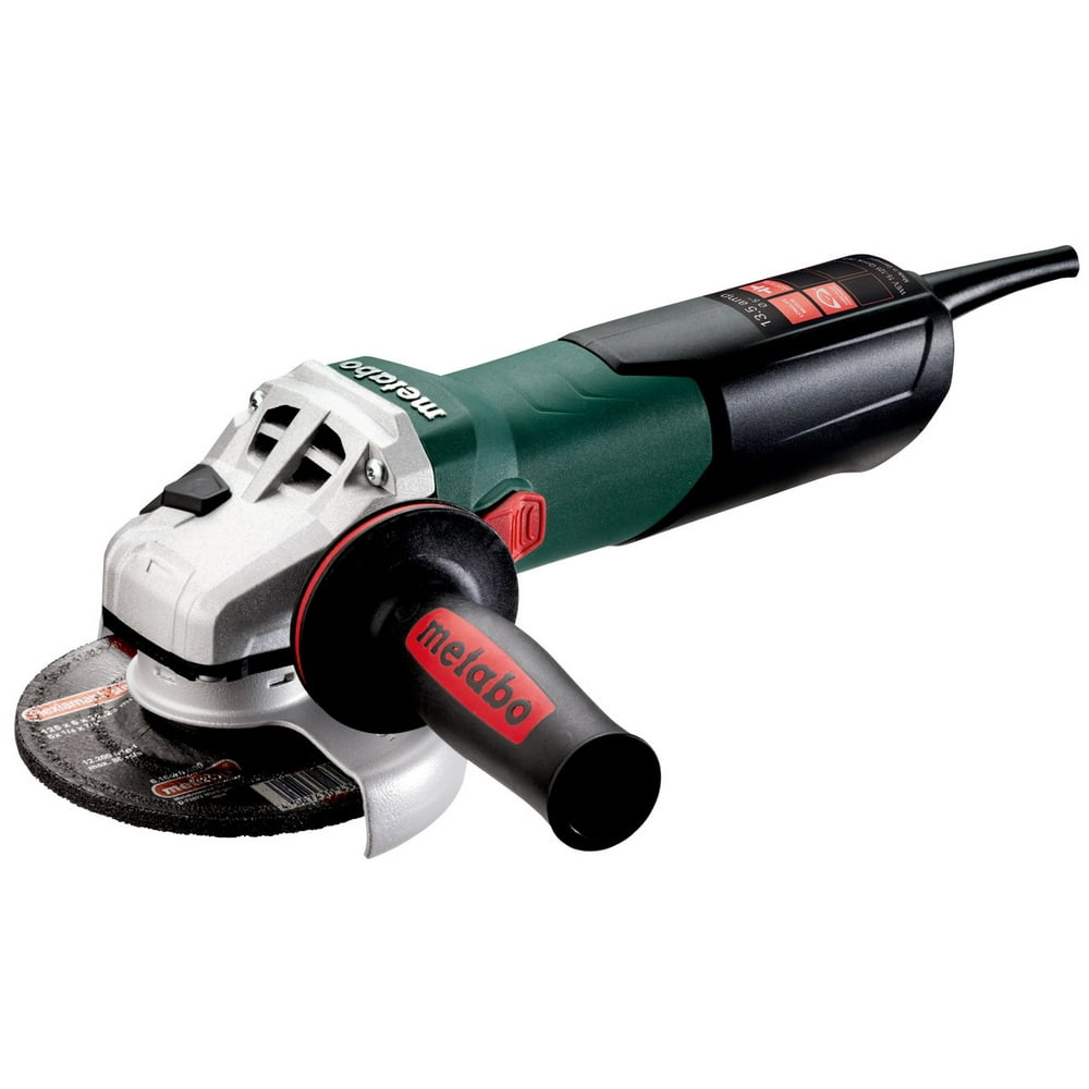 Metabo WEV15-125 HT Lock-On 13.5 Amp 2,800-9,600 rpm Angle Grinder with Electronics and High Torque, 4.5"/5" - Image 1