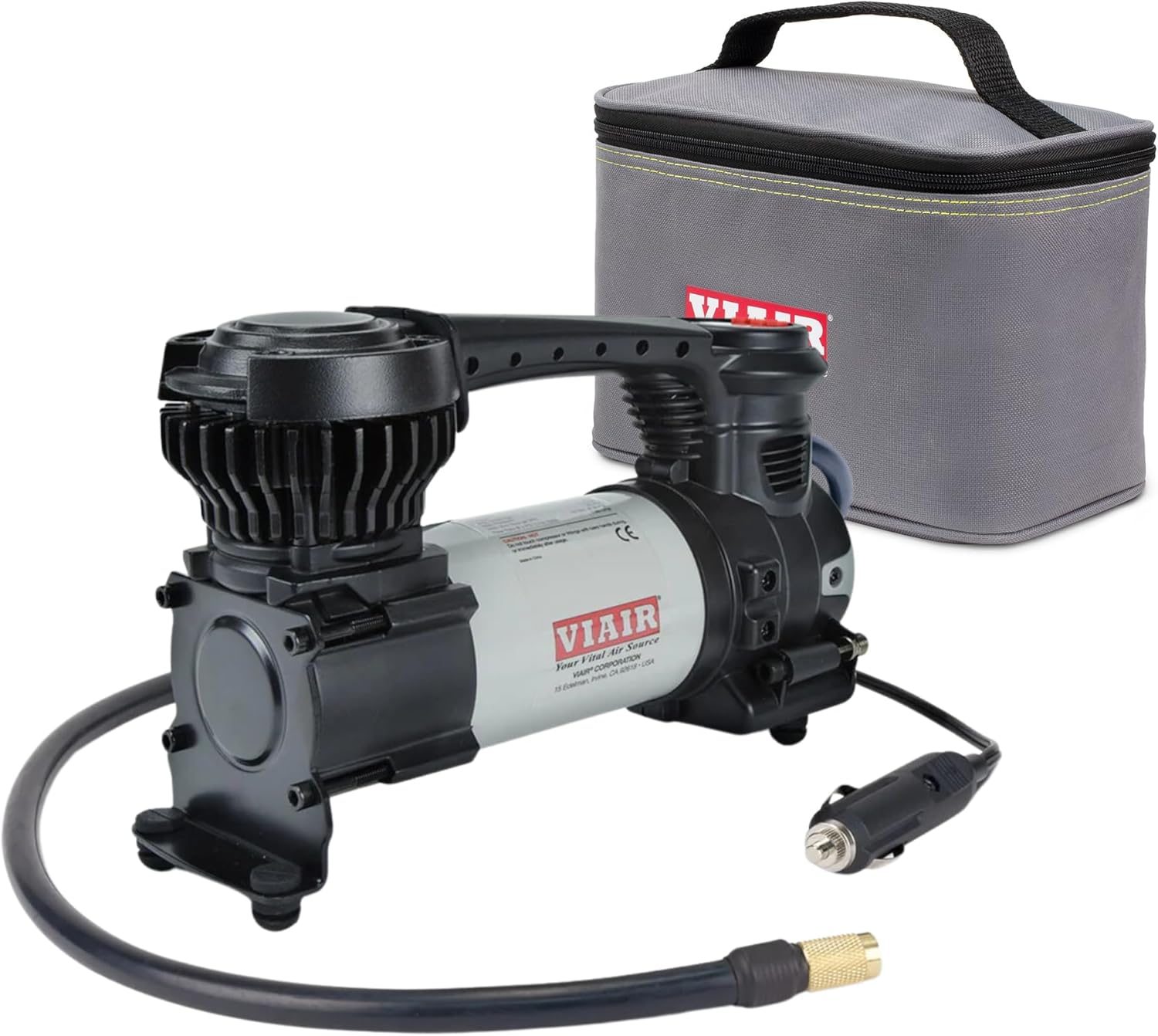 VIAIR Digital EVC85P - Portable Air Compressor Tire Inflator for Car, SUV & Truck | Preset Automatic Shut Off Feature | 12V Road Tire Pump Air Compressor 60 PSI - Image 1