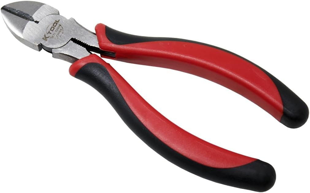 6 1/2 in Diagonal Cutting Plier Flush Cut Oval Nose Uninsulated - Image 1