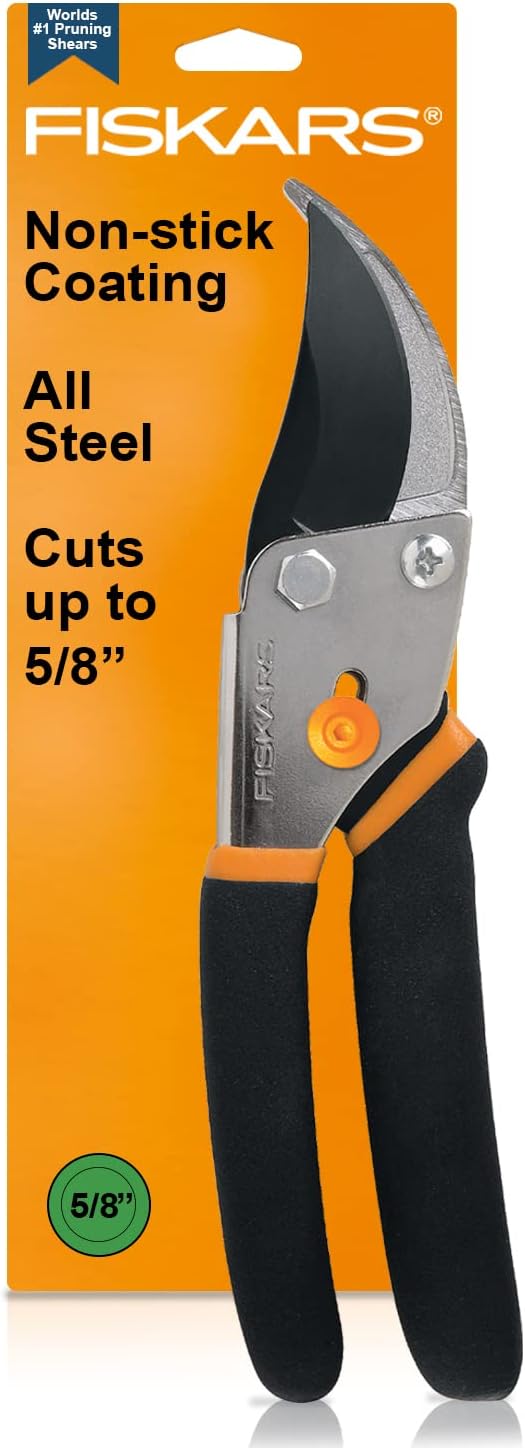 Fiskars 91095935J Steel Bypass Pruning Shears - 2 Pack - Image 1