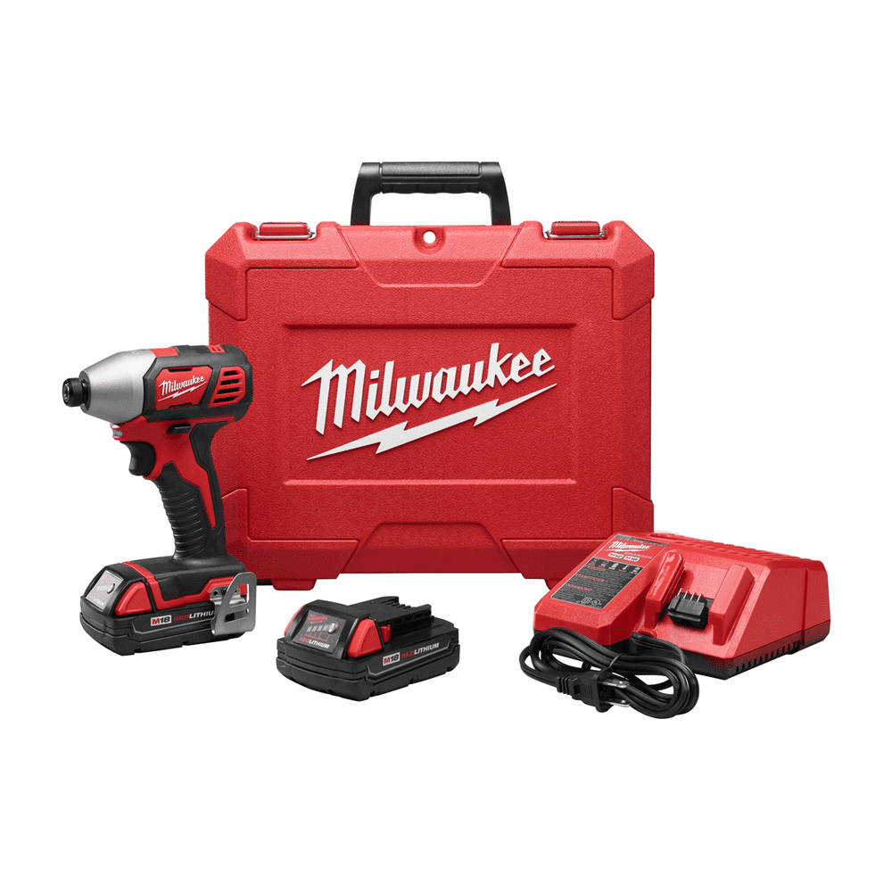 Milwaukee 2656-22CT 18V Cordless Drill Driver, 1.5Ah, 450 in-lbs Torque, 1800 RPM - Image 1