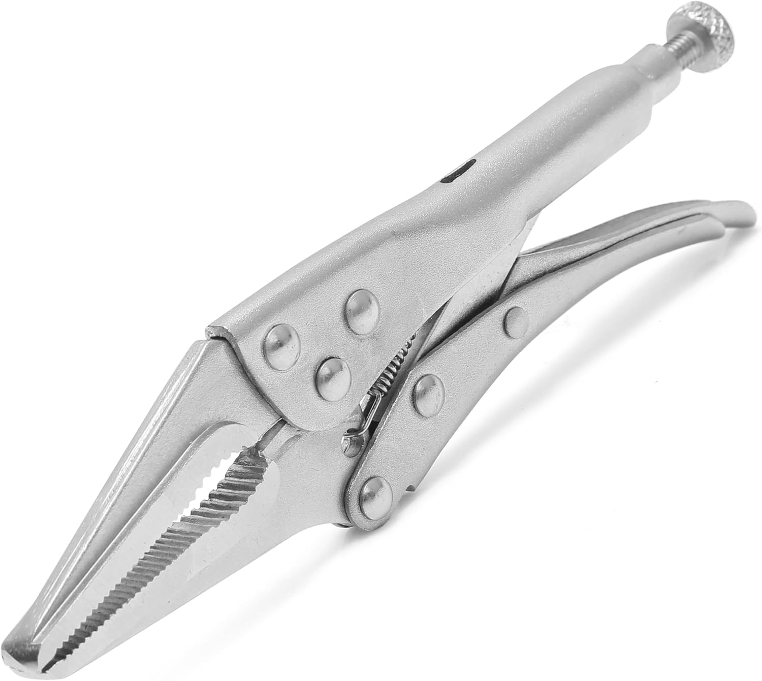 GreatNeck V65GC 6-1/2 Inch Long Nose Locking Pliers - Image 1