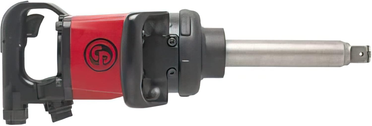 Chicago Pneumatic CP7782-6SS Heavy Duty 1-Inch Impact Wrench with 6-Inch Extended Anvil Plus Free 5-Piece Tire Service Socket Set - Image 1