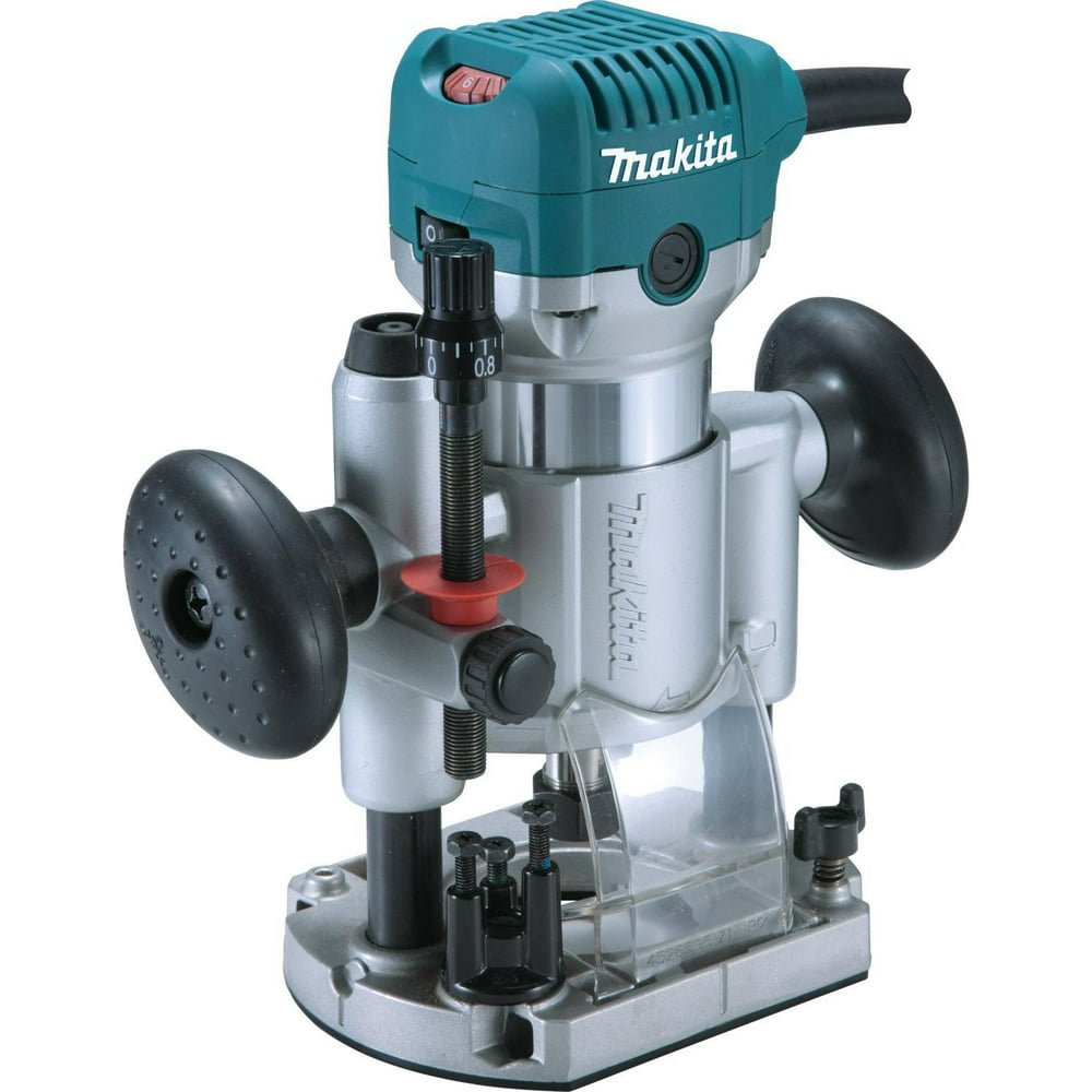 6.5 Amp 1-1/4 HP Corded Plunge Base Variable Speed Compact Router Kit With Collet, Base, Straight Guide, (2) Wrenches - Image 1
