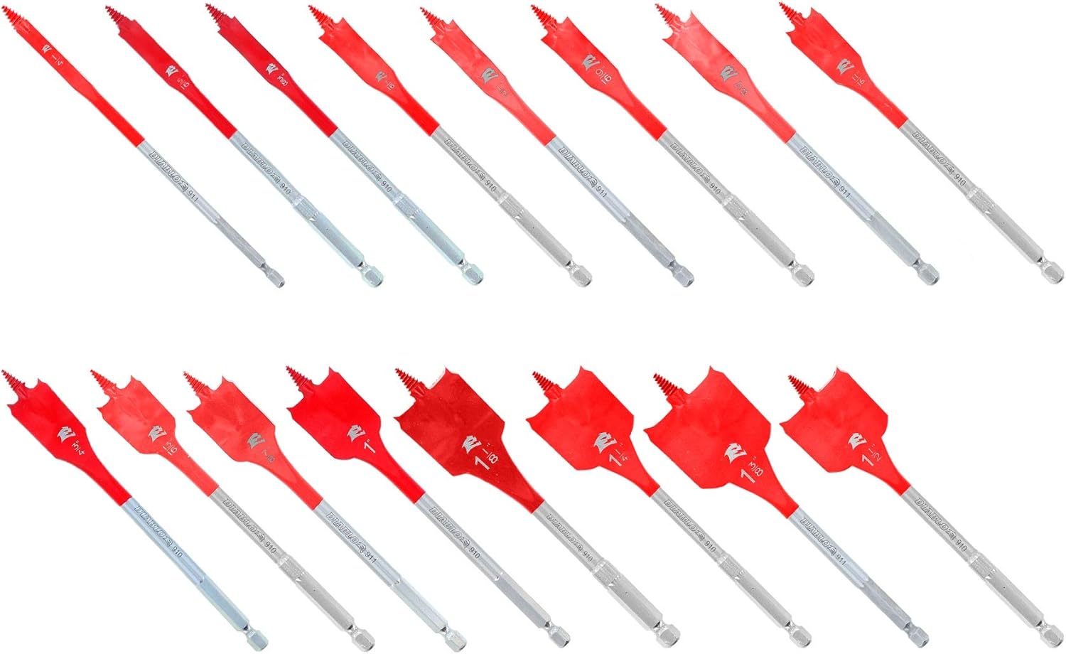 Diablo by Freud DSP2980-S16 16 pc SPEEDemon Spade Bit Set (16-Piece) Multi, One Size - Image 1