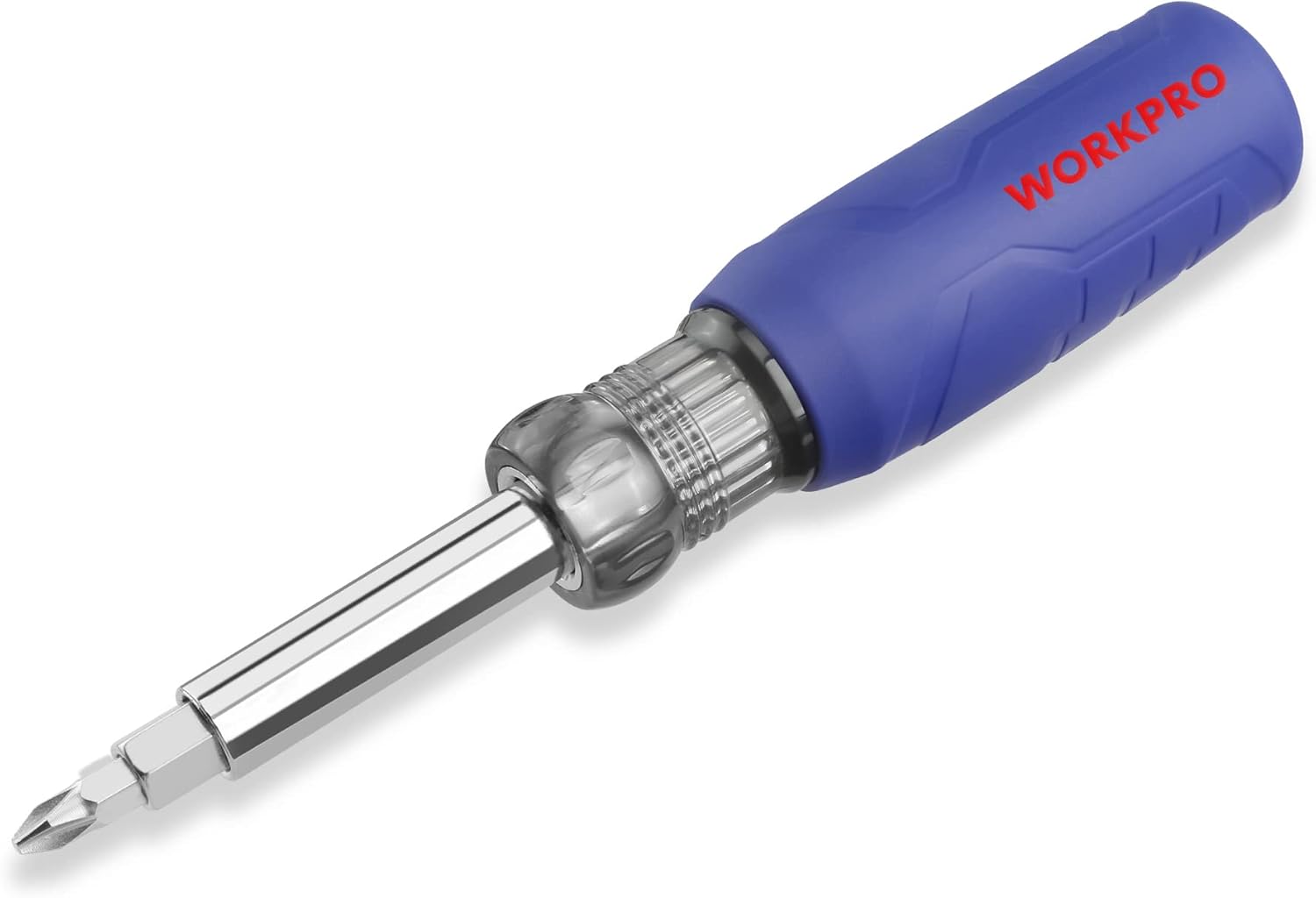 WORKPRO 11-in-1 Screwdriver/Nut Driver Set Tool Comfort Grip, All in One Multi-bit, Portable Screw-driver, 8 Bits (Philips/Slotted/Torx/Square), 3 Nut Driver Sizes - Image 1