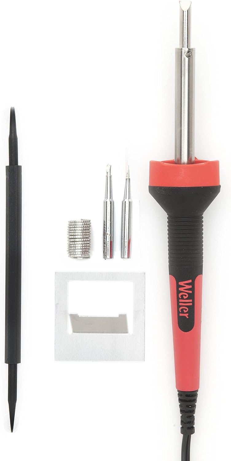 Weller SP40NKUS 40-Watts Soldering Iron Kit Red/Black, 5 piece - Image 1