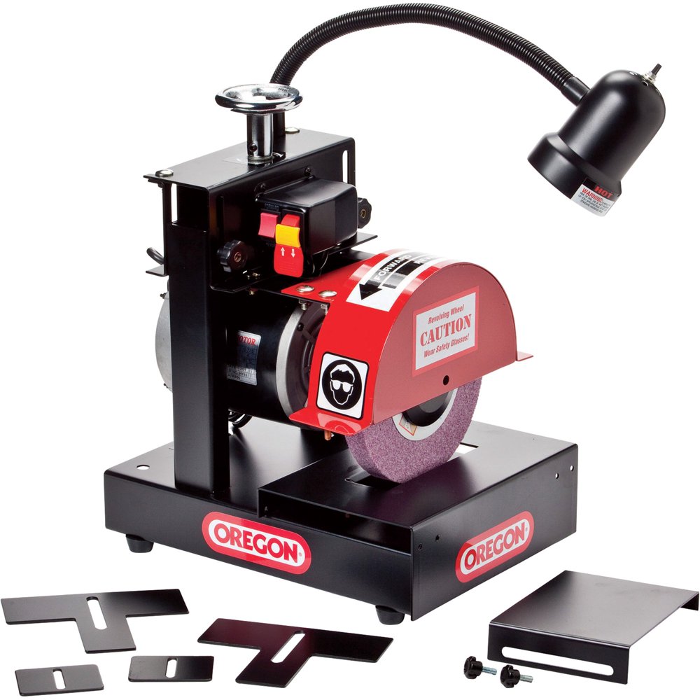 Oregon 88-023 Electric 1/2 HP Blade Grinder Sharpener with Adjustable Light - Image 1