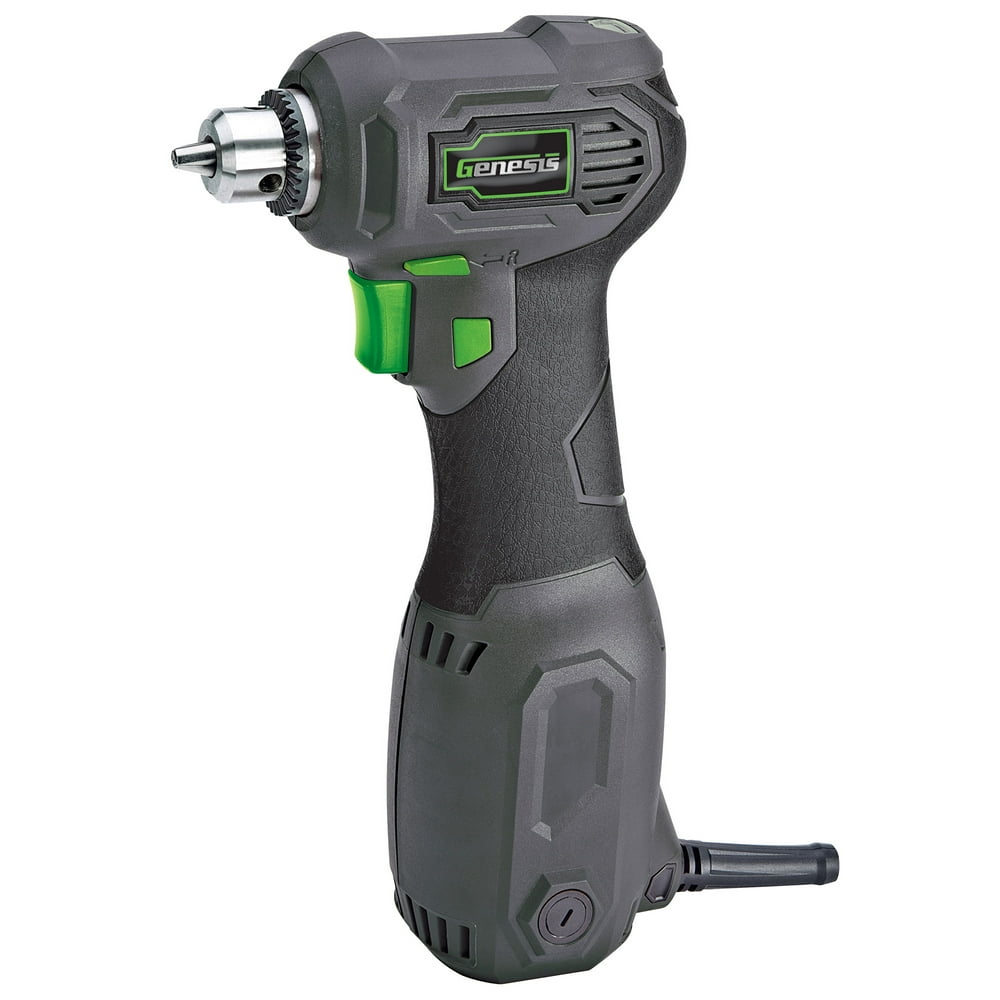 Restored Genesis GCQD38A 3/8 Inch Chuck Close Quarter Power Drill (Refurbished) - Image 1
