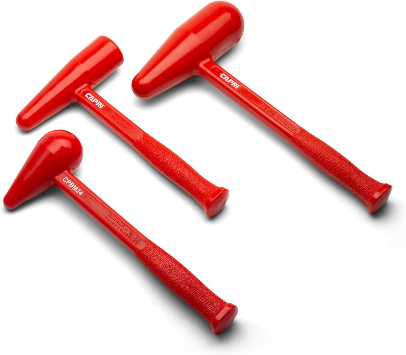 Capri Tools Bossing Dead Blow Hammer Set, 3-Piece, Made in USA - Image 1