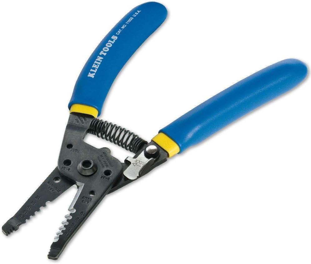 Klein Tools 11055EP Wire Cutter and Stripper, Made in USA, Stranded and Solid Wire Cutter, Cuts Copper - Image 1