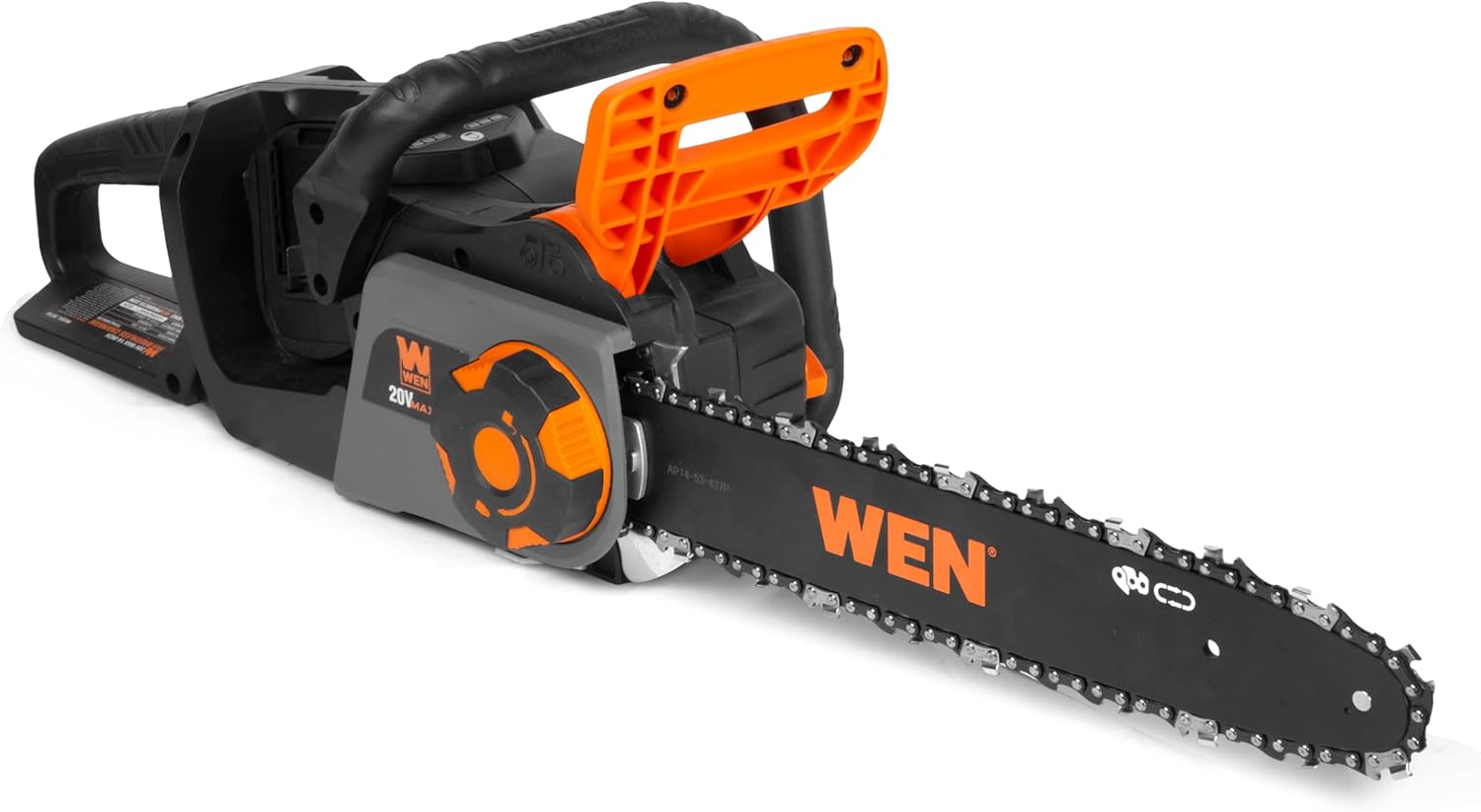 WEN 20V Max 14-Inch Cordless Brushless Chainsaw (Tool Only – Batteries Not Included) (20754BT) - Image 1