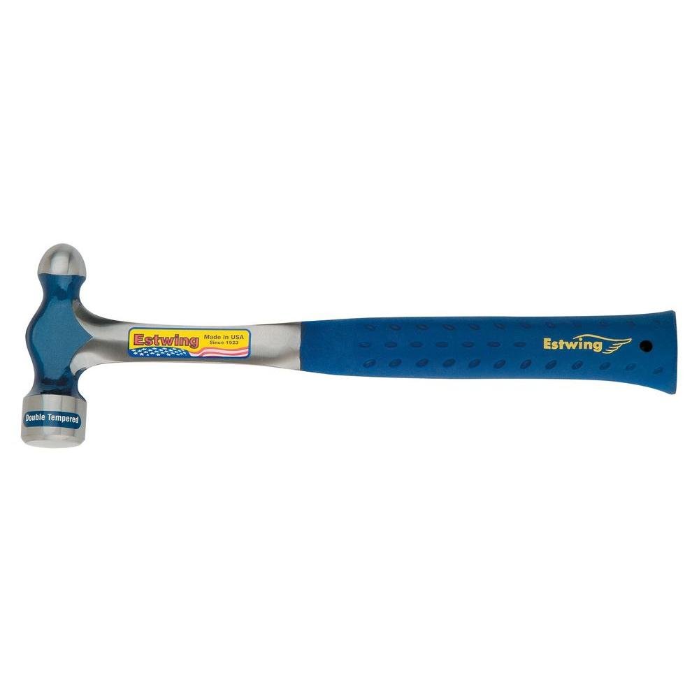 Estwing E3-24BP Ball Pein Hammer, Cushion Grip Steel Handle, 13 1/2 ", Steel 24 oz. Head, Blue - Image 1