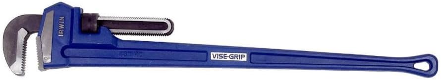 IRWIN Tools VISE-GRIP Pipe Wrench, Cast Iron, 6-Inch Jaw, 48-Inch Length (274108),Blue - Image 1