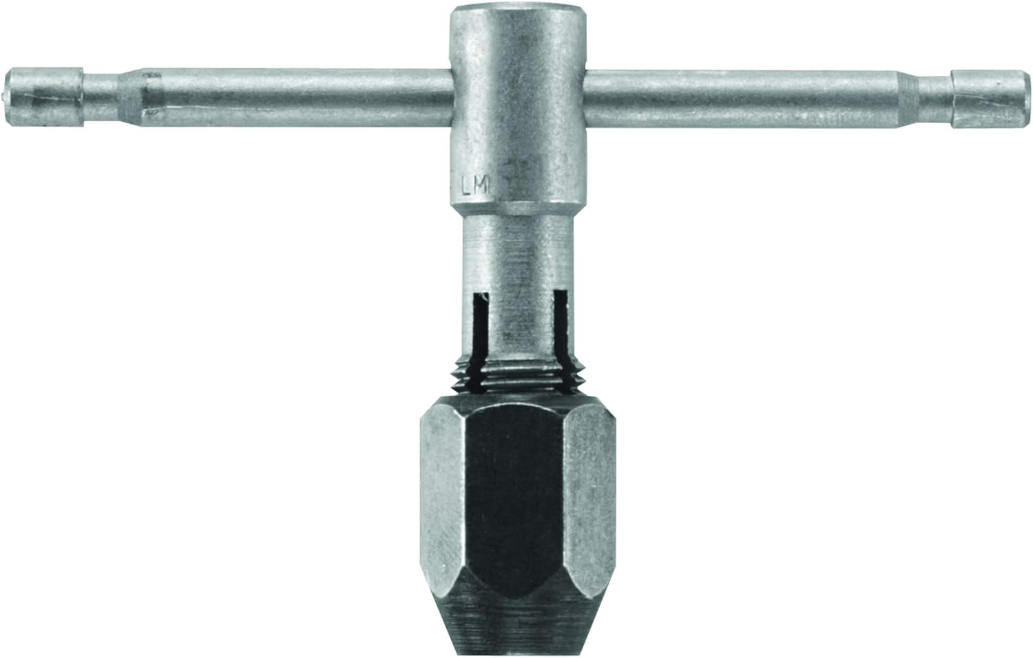 Bosch BTH014#0-1/4 Inch T-Handle Tap Wrench with Adjustable Self-Equalizing Hardened Carbon Steel Jaws for Accurate Hand Threading (Includes: 1 Wrench) - Image 1