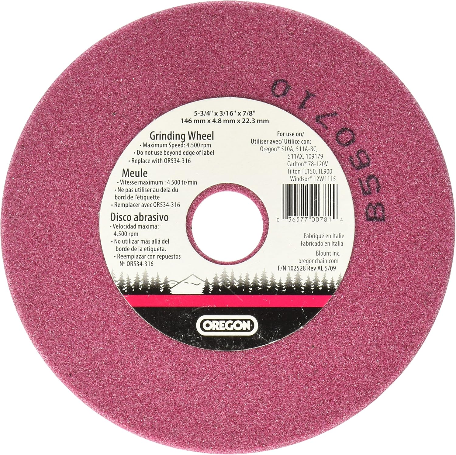 Oregon OR534-316A Grinding Wheel Saw Chain, 3/16 Inch - Image 1
