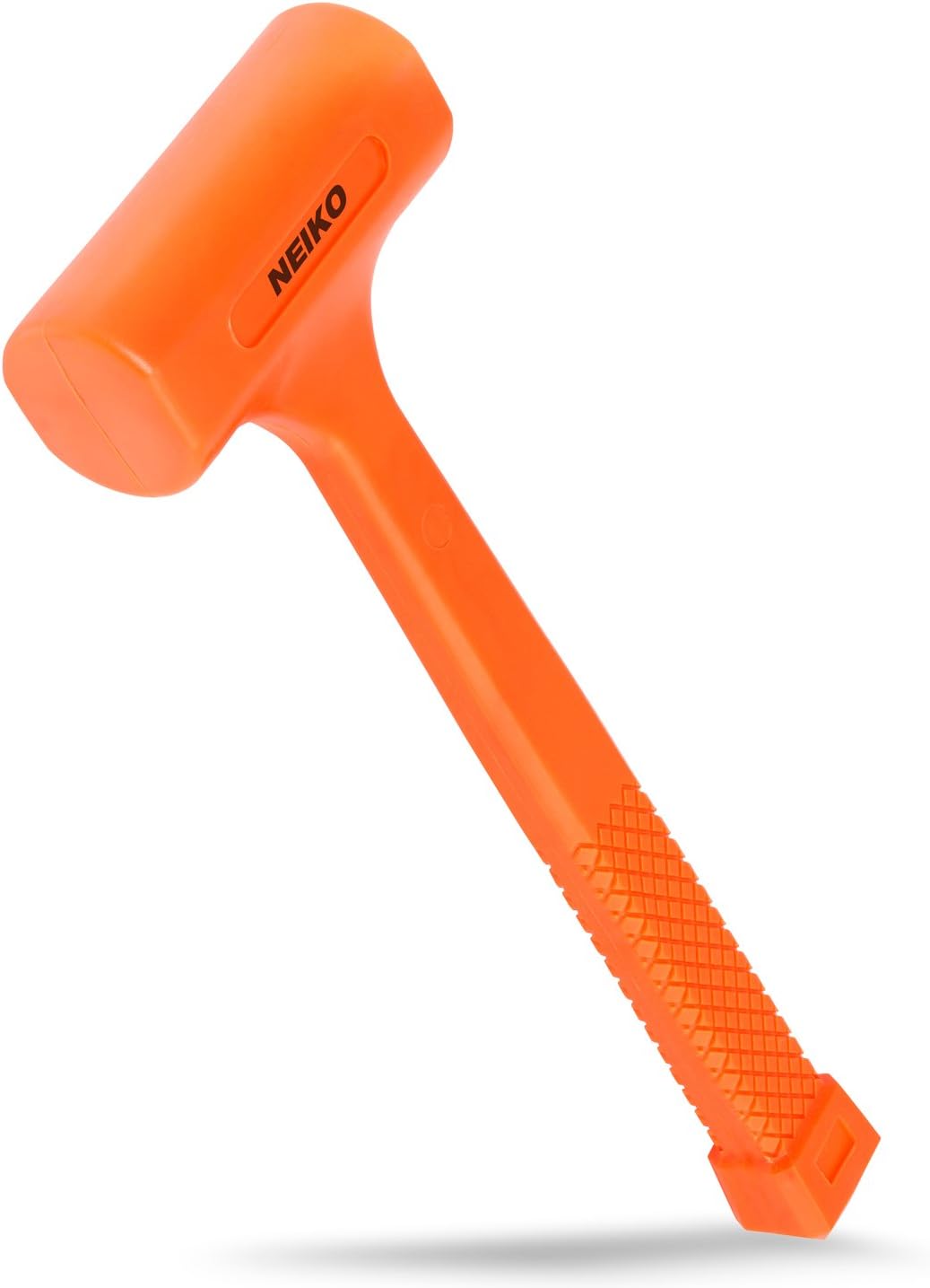 Neiko 02846A 1 LB Dead Blow Hammer, Neon Orange I Unibody Molded | Checkered Grip | Spark and Rebound Resistant(Pack of 10) - Image 1