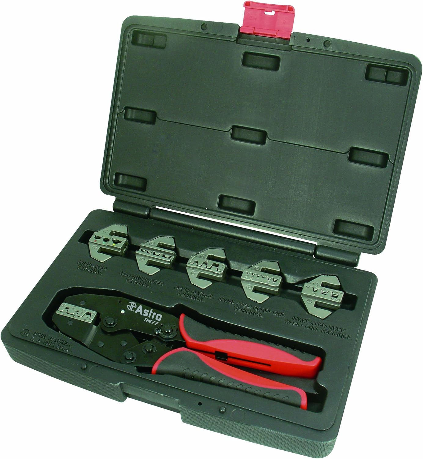 Astro Pneumatic Tool 9477 7-Piece Professional Quick Interchangeable Ratchet Crimping Tool Set - Image 1