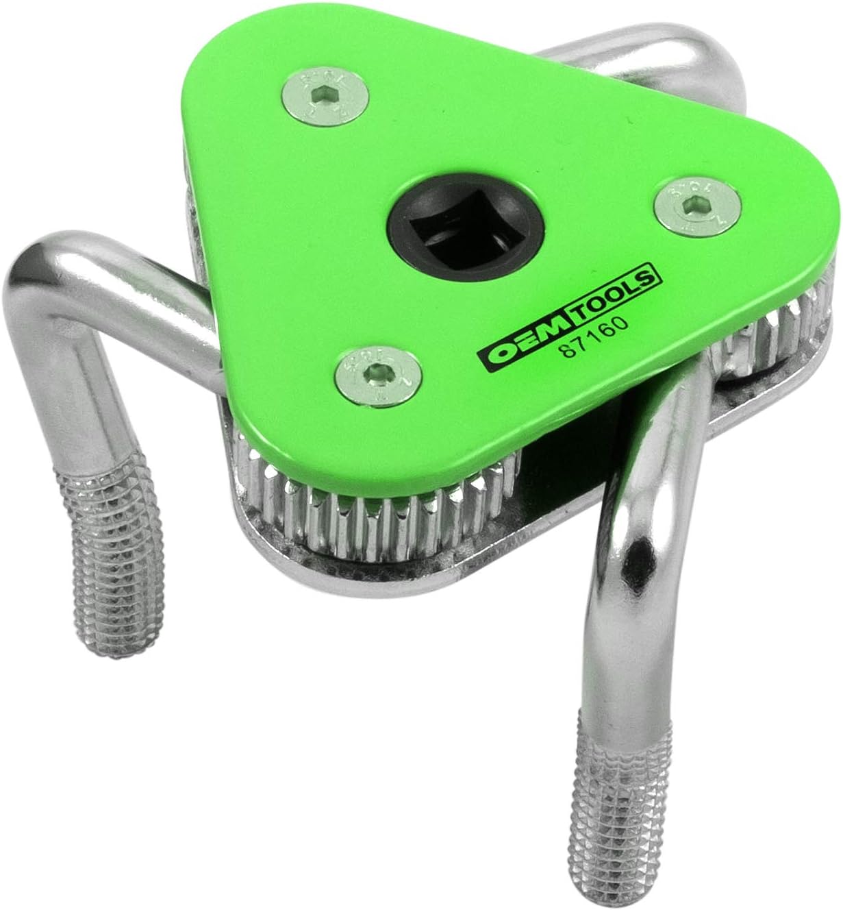 OEMTOOLS Adjustable 3 Jaw Oil Filter Wrench, Fits 2-1/2" to 4-1/2" Spin-On Filters, Universal Claw Design, 3/8-Inch Drive - Image 1