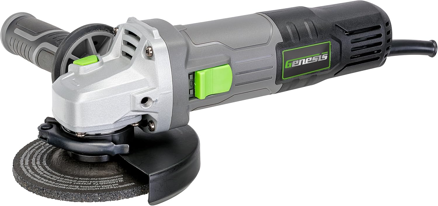 Genesis GAG745 7 Amp 4-1/2 in. Angle Grinder With Tool-less Wheel Guard and Grinding Wheel - Image 1