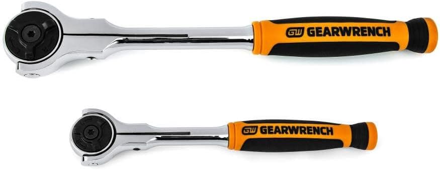 GEARWRENCH 2 Pc. 1/4" & 3/8" Drive 72 Tooth Dual Material Roto Ratchet Set - 81223 - Image 1