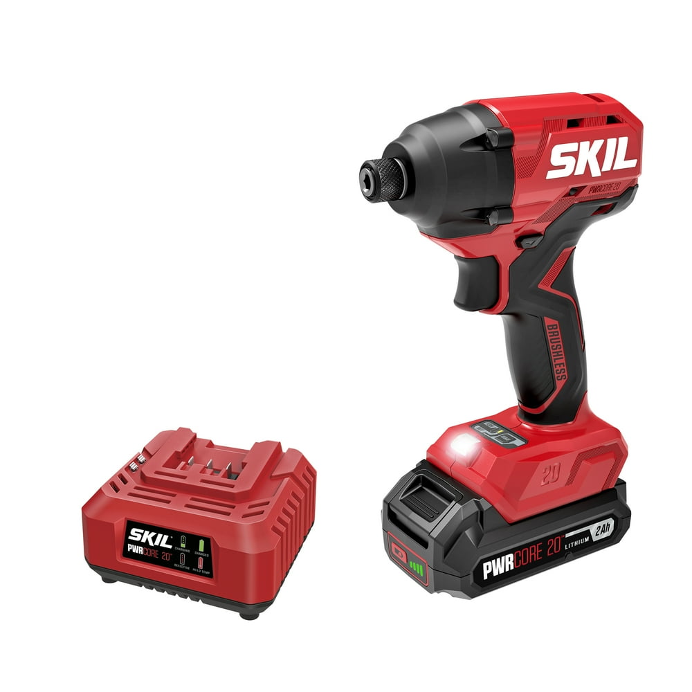 SKIL 20V Brushless 1/4 Inch Hex Impact Driver Kit - Image 1