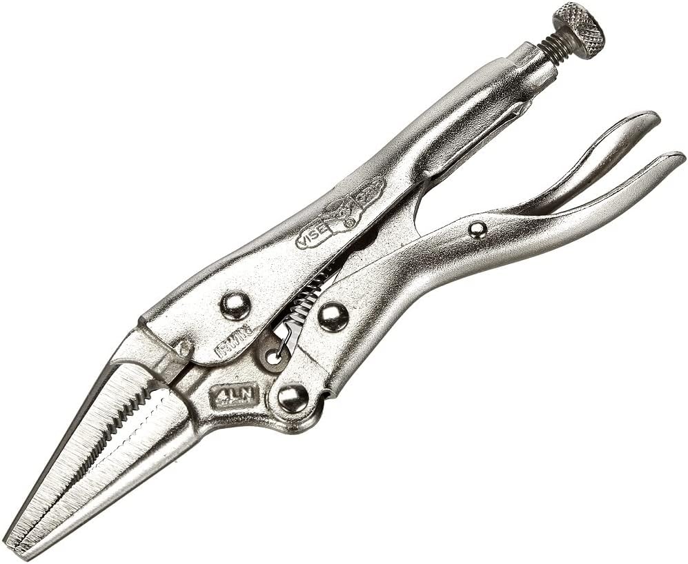 IRWIN VISE-GRIP Original Locking Pliers, Long Nose, 4-Inch (1602L3), 100mm - Image 1