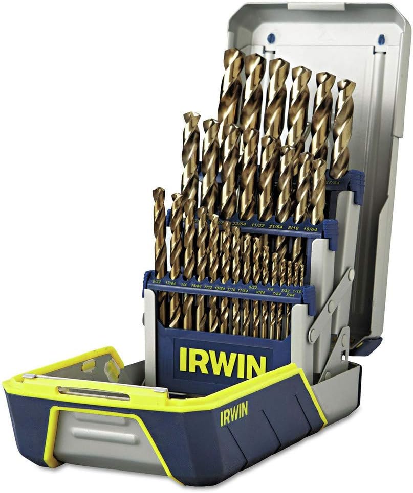 IRWIN Drill Bit Set, M35 Cobalt Alloy Steel Steel, 29-Piece (3018002) - Image 1