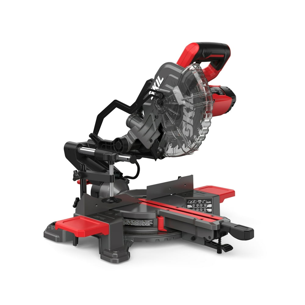 SKIL MS6316-00 10 Amp 7-1/4" Single Bevel Miter Saw with Compact Rail System & LED Shadow Line - Image 1
