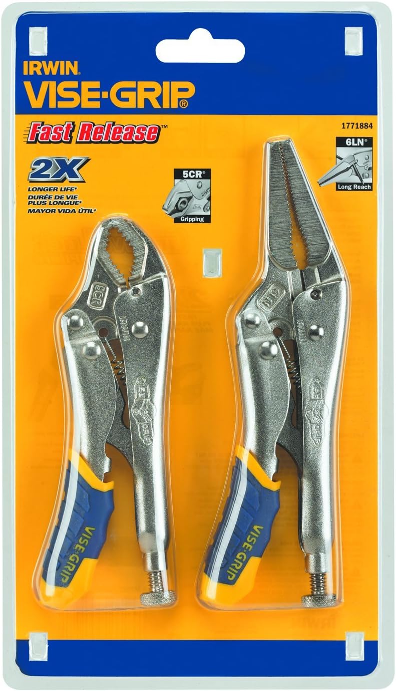 IRWIN Tools VISE-GRIP Locking Pliers Set, Fast Release, 2-Piece (1771884) - Image 1