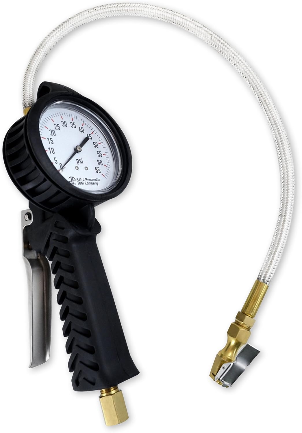 Astro 3082 TPMS Dial Tire Inflator with Stainless Hose 0-65 psi - Image 1