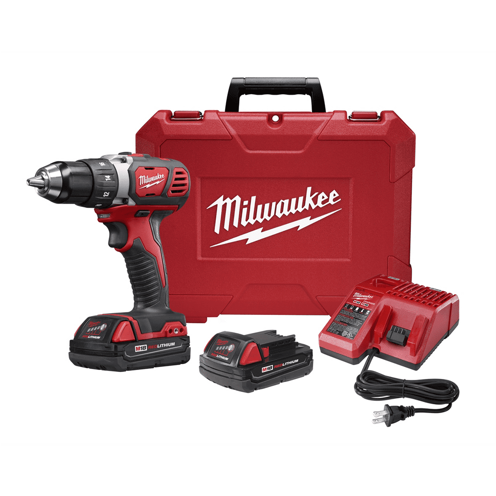 Milwaukee M18 Compact Drill/Driver Kit 18 V 0-400/0-1800 Rpm 1/2 " Li-Ion - Image 1