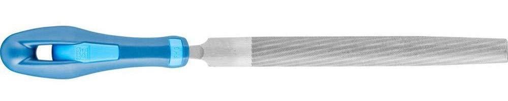 Pferd 8" Half-Round Hand File with Handle, American Pattern, Double Cut, Medium, 3/4" Width, 7/32" Thickness - Part 11024P - Image 1
