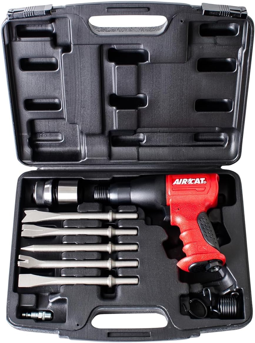 AIRCAT Pneumatic Tools 5100-A: .401-Inch Shank Composite Medium Stroke Air Hammer 3,000 BPM - Kit - Image 1