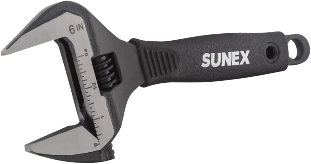 Sunex 9611 Adjustable Wrench, 6" Wide Jaw - Image 1
