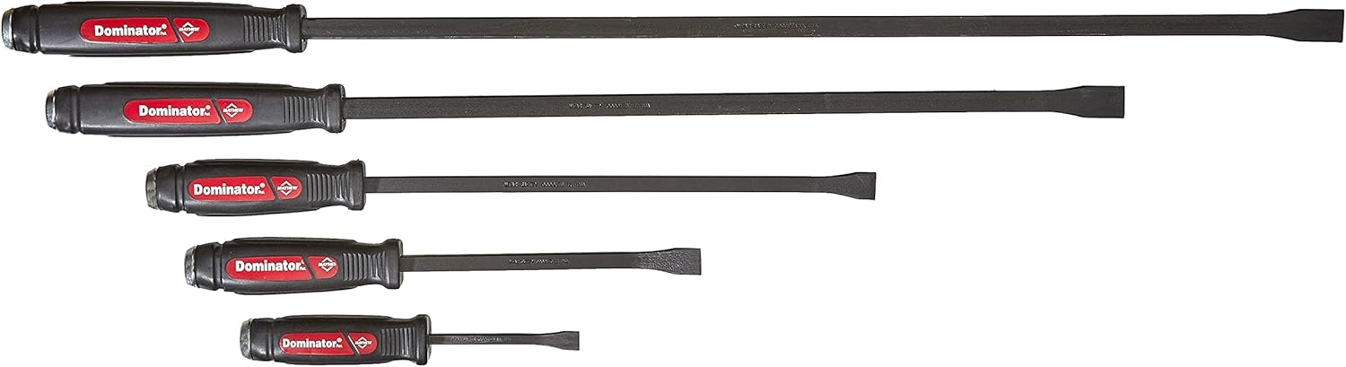 Mayhew Tools 61366 Dominator Pry Bar Set, 5-Piece Curved, Black Oxide Finish - Image 1