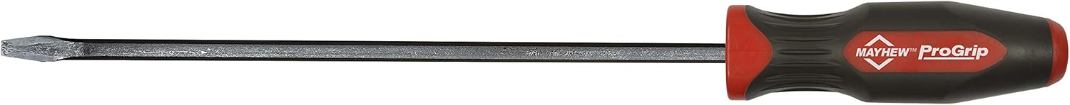 Mayhew Tools 40106 ProGrip Pry Bar, Red, 17" Straight - Image 1